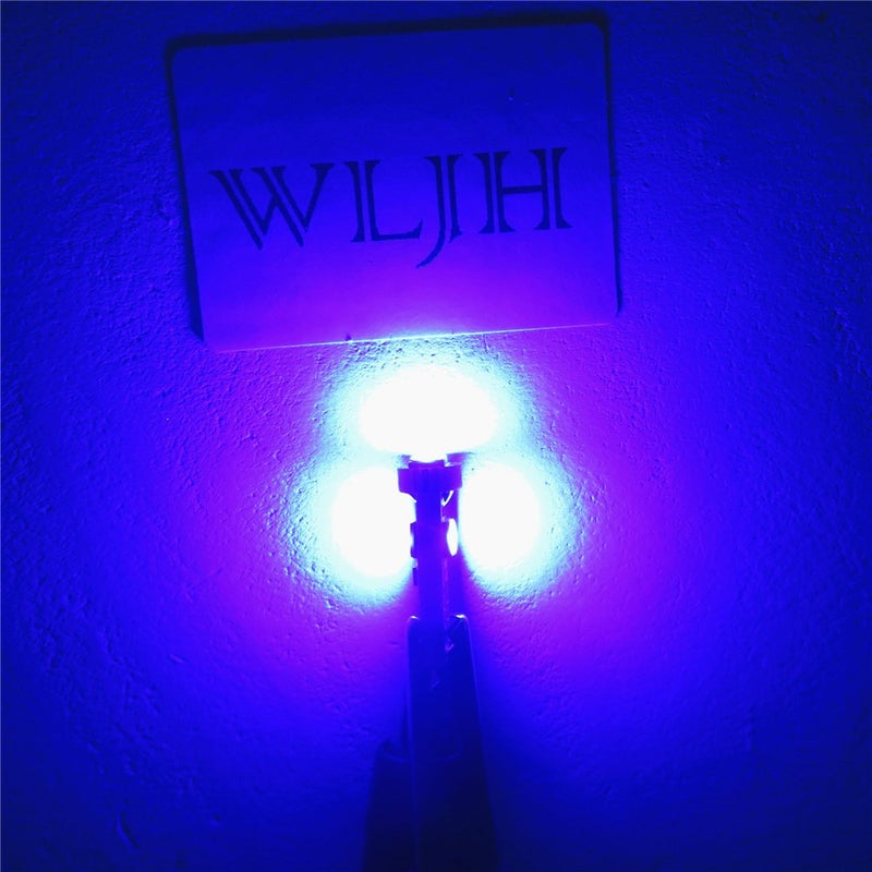 WLJH 6pcs T5 Wedge Instrument Panel 74 2721 3030smd Canbus Error Free Led Instrument Speedo Gauge Cluster Light Bulb,Blue - Image 3